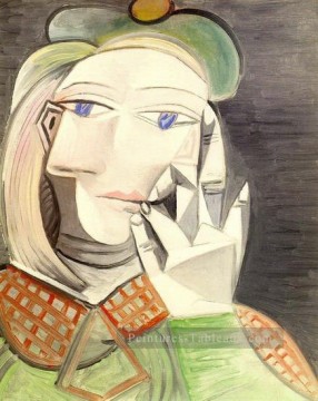 Buste de la femme Marie Thérèse Walter 1938 cubisme Pablo Picasso Peinture à l'huile